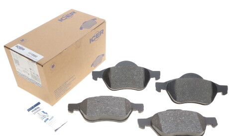 Фото 2 - Гальмівні колодки ICER 181860
