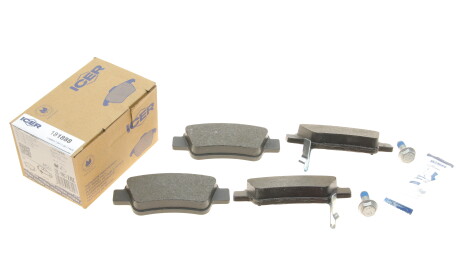 Фото 2 - Гальмівні колодки ICER 181888