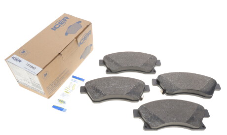 Фото 2 - Гальмівні колодки ICER 181942