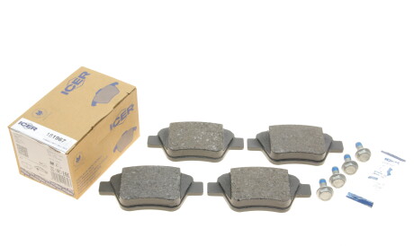 Фото 2 - Тормозные колодки ICER 181967