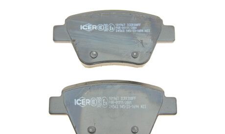 Фото 3 - Тормозные колодки ICER 181967