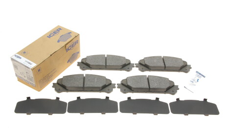 Фото 2 - Гальмівні колодки ICER 181982