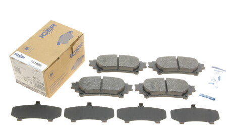 Фото 2 - Гальмівні колодки ICER 181983