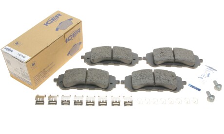 Фото 2 - Гальмівні колодки ICER 182160