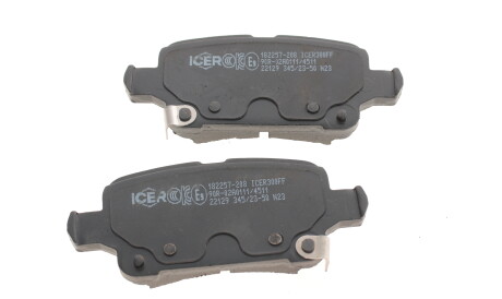 Фото 3 - Гальмівні колодки ICER 182257-208 (182257208)