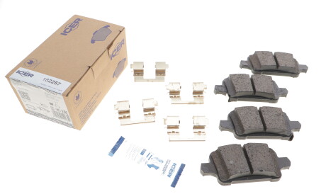 Фото 2 - Гальмівні колодки ICER 182257