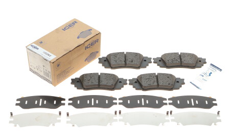 Фото 2 - Гальмівні колодки ICER 182262