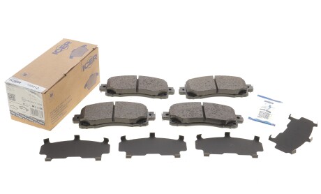 Фото 2 - Гальмівні колодки ICER 182313