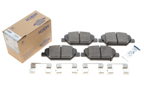 Фото 2 - Гальмівні колодки ICER 182317