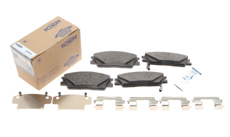 Фото 2 - Гальмівні колодки ICER 182414