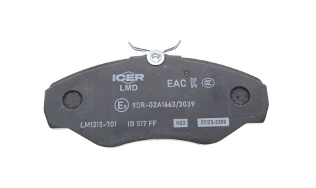Фото 3 - Гальмівні колодки ICER LM1315-701