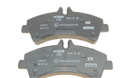 Фото 3 - Тормозные колодки ICER LM1849