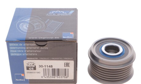 Фото 2 - Шків генератора IJS GROUP 30-1148 (301148)