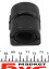 Втулка стабілізатора (заднього) Ford Connect (d=21mm) (низький дах) - ((1419557, 23000545701, 2T144A037AB, 2T144A037AC, 4379900)) IMPERGOM 36249 (фото 2)