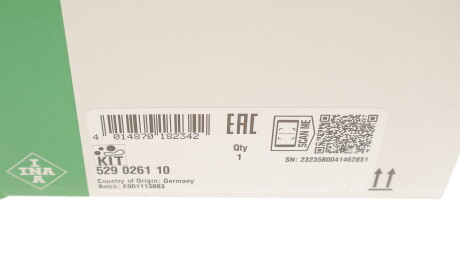 Фото 8 - Комплект ременя ГРМ INA 529 0261 10 (529026110)