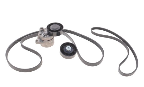 Комплект поликлинових ременів (з роликами) KIA BONGO, CARNIVAL I, CARNIVAL II, CARNIVAL III, K2900 2.9D 08.99- - ((214434X000, 0K88R15983, 0K55215983C, 252864X000)) INA 529043910