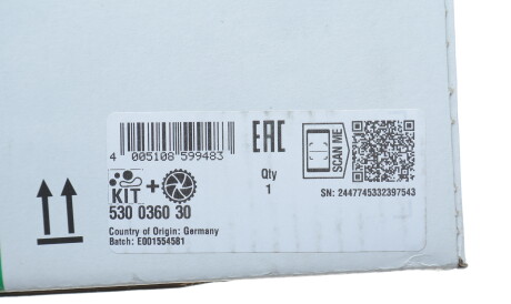 Фото 2 - Комплект ременя ГРМ INA 530 0360 30 (530036030)