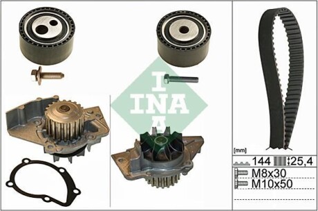 Комплект водяного насоса / зубчатого ремня - INA 530 0474 30