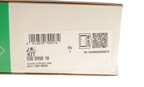 Фото 2 - Комплект ременя ГРМ INA 530095010