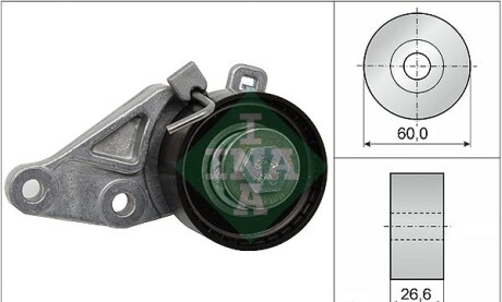 Фото 6 - Натяжний ролик ременя ГРМ INA 531 0586 10 (531058610)