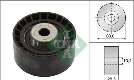 Натяжной ролик, поликлиновой ремень, Паразитный / Ведущий ролик, зубчатый ремень - INA 532 0016 10