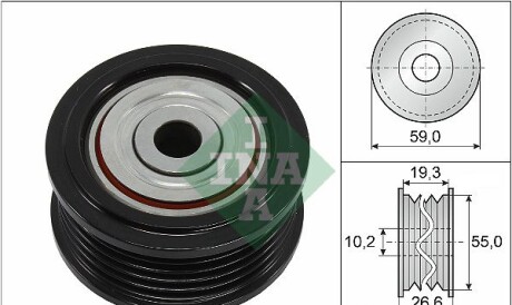 Ролик натяжний ременя генератора - INA 532 0860 10