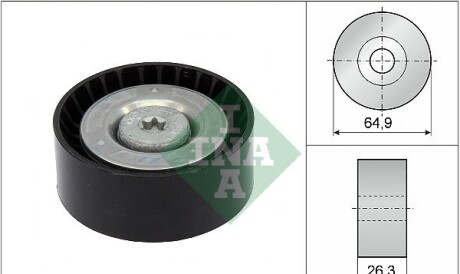 Натяжний ролик поліклинового реміня - INA 532 0905 10