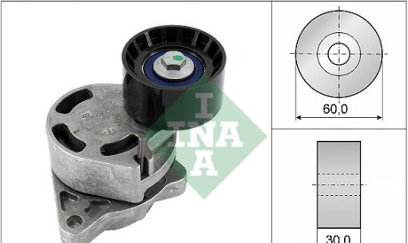 Натягувач ремня - (1195500Q0E, 1195500QAA, 1195500QAD) INA 534018110