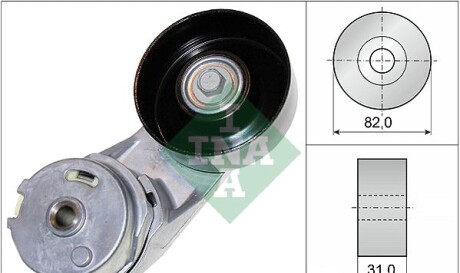 Натяжний ролик ременя генератора Opel Insignia A 2.0Turbo 14-17 (AC) - (12605208, 12605175, 12605492) INA 534 0372 10