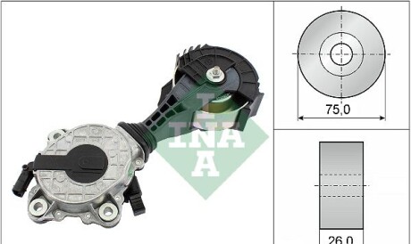 Натяжной ролик ремня генератора Citroen Berlingo Peugeot Partner 1.6 VTi 09- - (11287566789, 11287571015, 11287598831) INA 534 0425 10