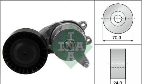 Натяжний ролик ременя генератора Citroen C1 Peugeot 108 1.0 VTi 14- - INA 534 0553 10