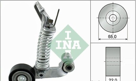 Натяжний ролик ременя генератора Mercedes A-class (W176) B-class (W246 W242) 11- OM651 - INA 534 0574 10