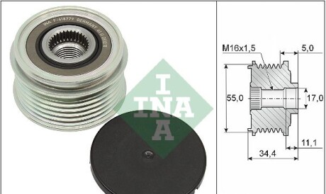 Шкив генератора - INA 535 0357 10