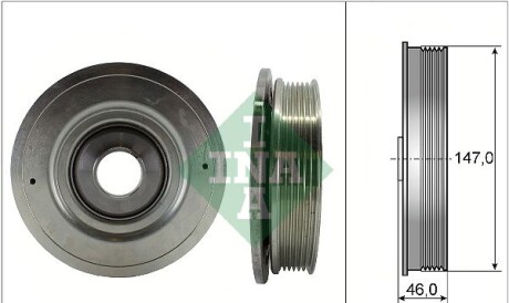 Ременной шкив коленчатого вала - INA 544 0094 10