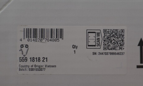 Фото 2 - Цепь ГРМ INA 559 1818 21 (559181821)