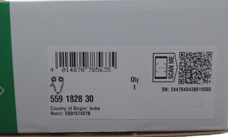 Фото 2 - Ланцюг ГРМ INA 559 1828 30 (559182830)