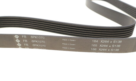 Фото 3 - Ремень приводной INA FB 6PK1070 (FB6PK1070)