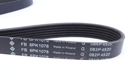 Фото 2 - Ремень приводной INA FB 6PK1078 (FB6PK1078)