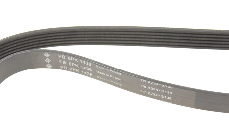 Фото 4 - Ремінь приводний INA FB 6PK1438 (FB6PK1438)