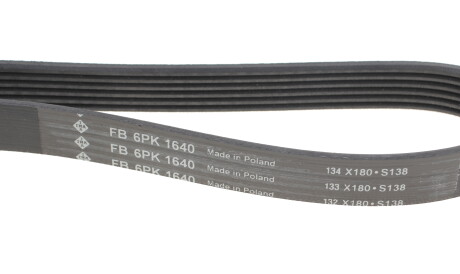 Фото 2 - Ремень приводной INA FB 6PK1640 (FB6PK1640)