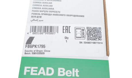 Фото 2 - Ремінь приводний INA FB 6PK1795 (FB6PK1795)
