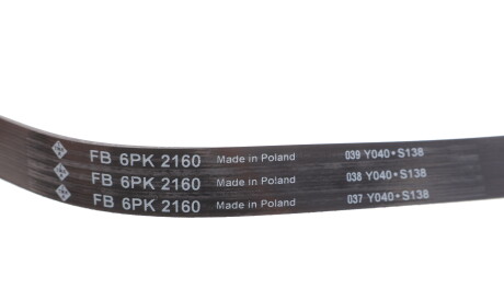 Фото 3 - Ремінь приводний INA FB 6PK2160 (FB6PK2160)