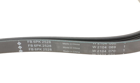 Фото 3 - Ремінь приводний INA FB 6PK2528 (FB6PK2528)