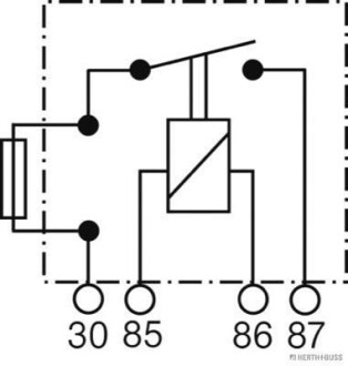 Фото 3 - Релійний елемент (реле) JAKOPARTS 75613129