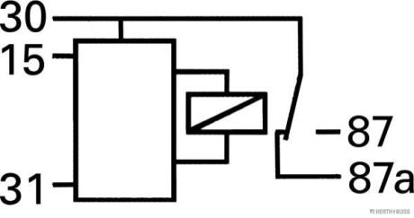 Фото 3 - Релійний елемент (реле) JAKOPARTS 75614197