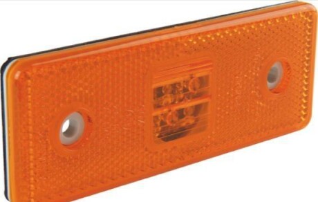 Габаритні ліхтарі Лів/Прав, жовтий, LED, висота 41мм ширина 110мм глибина 7/39/110мм, горизонтальне кріплення, без кріплення, 24В (з гніздом) - JAKOPARTS 82710231