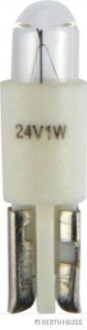 Лампа W1W (24В, 1Вт, тип гнізда: W2X4,6D) - JAKOPARTS 89901231