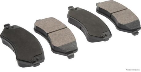 Brake pad set, disc brake | front axle | wva number 23638 | with acoustic wear warning - JAKOPARTS J3600801