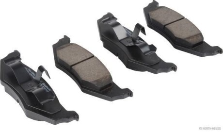 Комплект гальмівних колодок задн, CHRYSLER 300M, CIRRUS, CONCORDE, LE BARON, LHS, NEON, NEON II, PT CRUISER, SARATOGA, SEBRING, STRATUS, VOYAGER III DODGE CARAVAN, INTREPID, NEON 1.6-3.8 09.86- - JAKOPARTS J3610801