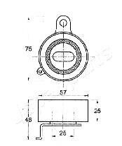 Фото 2 - Натяжний ролик ременя ГРМ JAPANPARTS BE-226 (BE226)